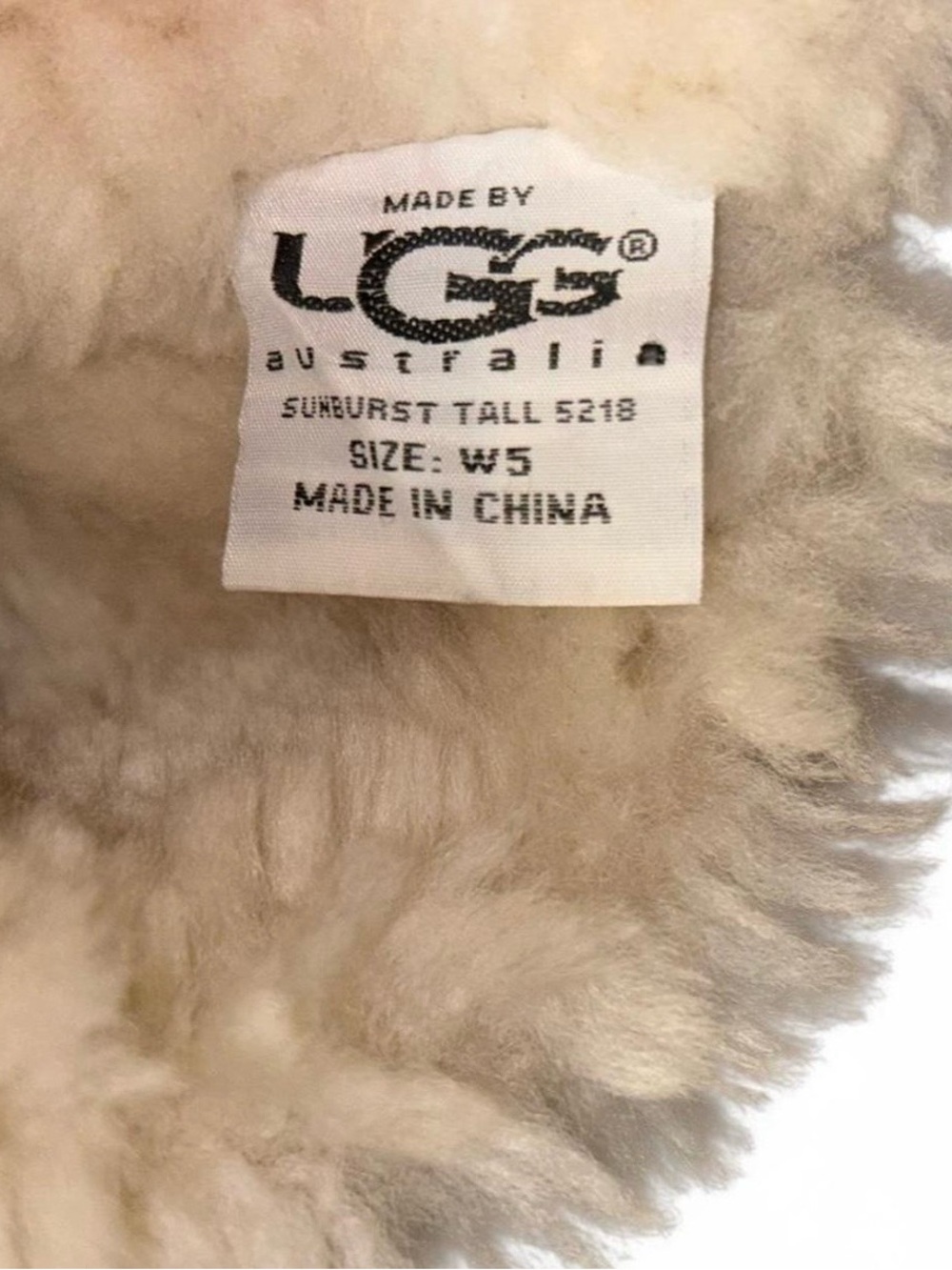 UGG Australia Sundance II Revival Tall Shearling Boots Sand US 5 - Picture 4 of 6